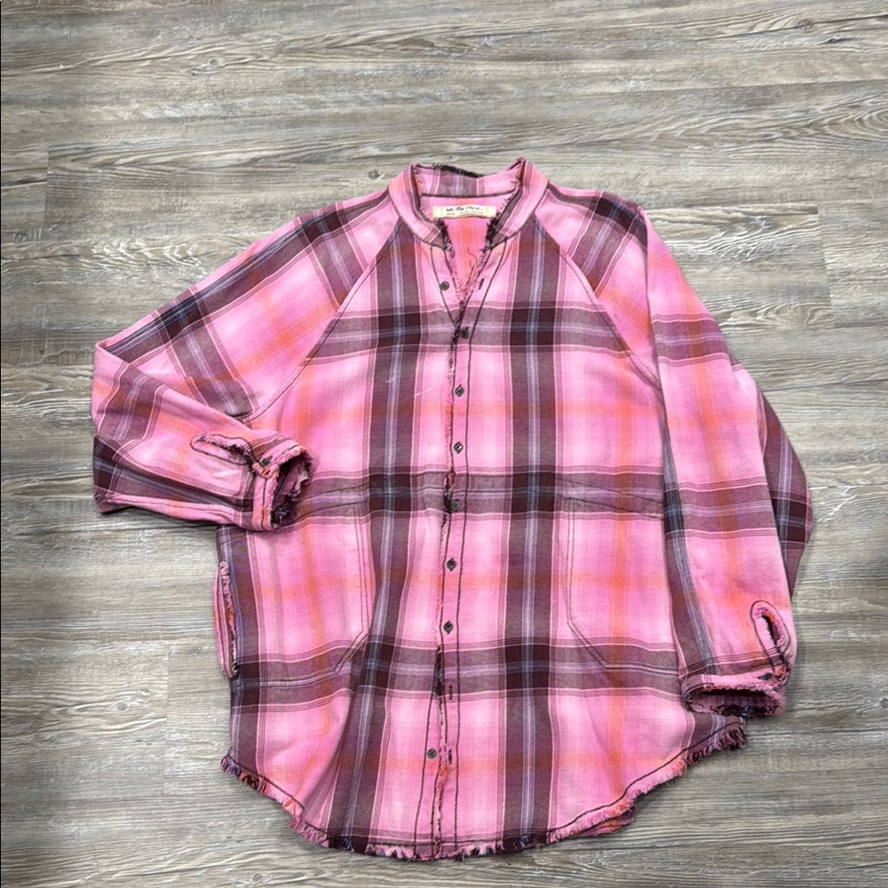 We The Free Pink Plaid women’s shirt size M